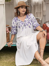 White Floral Embroidered Viscose Maxi Dress