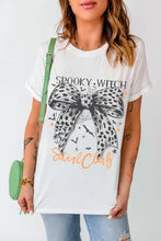 White Halloween Graphic T-Shirt for Women White Woman T Shirts