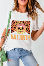 White Halloween Graphic T Shirt for Women