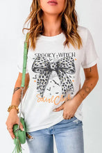 White Halloween Graphic T-Shirt for Women Woman T Shirts