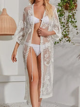 White Lace Beach Cover Up 100 Percent Polyester Swimwear Accessory Swimwear Cover-Ups