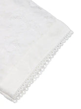 White Lace Round Neck Short Sleeve Blouse for Women Woman T Shirts