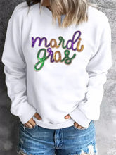 MARDI GRAS Sequin Long Sleeve Sweatshirt Woman Sweatshirts