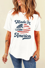 White Made In America Graphic T Shirt for Women White