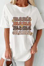 White Mama Graphic T-Shirt Dress for Women White