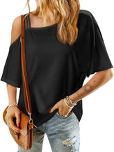 White Off Shoulder Top for Women in Stretch Cotton Blend