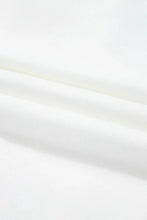 White Oversized T-Shirt with Pink Floral Appliqués Woman T Shirts