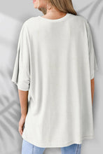 White Oversized Tiger Graphic T Shirt for Women