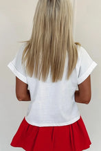 White Party in the USA Cotton T Shirt for Women