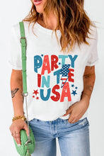 White Party in the USA Graphic T Shirt for Women
