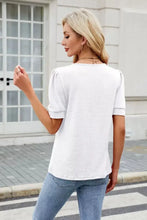 White Puff Sleeve Top for Women Woman T Shirts