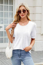 White Puff Sleeve Top for Women