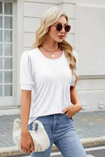White Puff Sleeve Top for Women Woman T Shirts