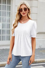 White Puff Sleeve Top for Women Woman T Shirts