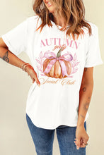 White Pumpkin Graphic T-Shirt for Women