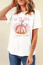 White Pumpkin Graphic T-Shirt for Women