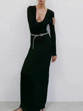 White ribbed crop top and midi skirt set with rhinestone metal belt