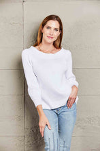 White Ribbed Off Shoulder Sweater with Long Sleeves for Women White