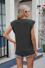 White Ribbed Sleeveless Muscle Tee for Women
