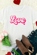 LOVE Round Neck Short Sleeve T-Shirt Woman T Shirts