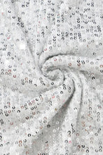 Sequin Tie Front T-Shirt Dress Cocktail Dress