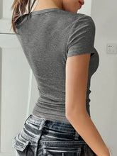 White Short Sleeve Button Up Shirt for Women Woman T Shirts