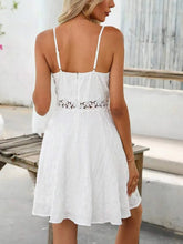 White Spaghetti Strap Lace Trimmed Sundress
