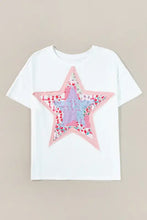 White Star Design Cotton T-Shirt for Women Woman T Shirts