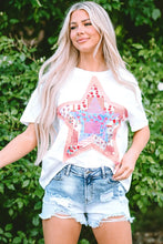 White Star Design Cotton T-Shirt for Women