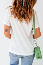 White T-Shirt with Horse Graphic for Women Woman T Shirts