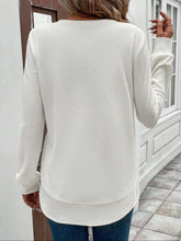 White Textured Long Sleeve Top for Women