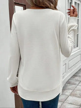 White Textured Long Sleeve Top for Women Woman T Shirts