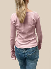 White Waffle Knit Long Sleeve Ribbed Shirt for Women Woman T Shirts