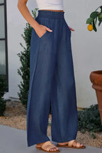 Wide Leg Pants with Pockets Woman Pants