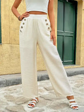 Wide Leg Pants with Pockets Woman Pants