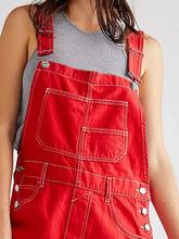 Wide Strap Square Neck Denim Overalls Denim Overalls