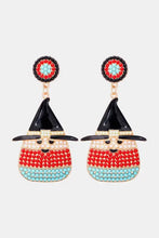 Witch's Hat Shape Synthetic Pearl Dangle Earrings Red One Size Earrings