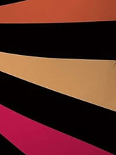 Womens Abstract Colorful Stripe Cutout Swimsuit Two Piece Set Swimwear