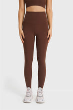 Women’s High-Waisted Gray Athletic Leggings with Comfortable Elastic Waistband Coffee