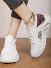 Women's Athletic Shoes with Colorful Accents White