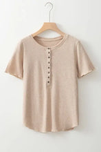 Women's Beige Button-Up Casual Shirt Woman T Shirts