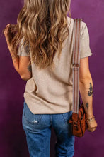 Women's Beige Button-Up Casual Shirt Woman T Shirts