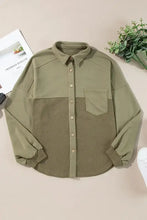 Women's Black Corduroy Button Down Shirt Jacket Woman Outerwear