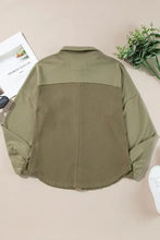 Women's Black Corduroy Button Down Shirt Jacket Woman Outerwear