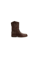 Women's Brown Leather Cowboy Boots Brown