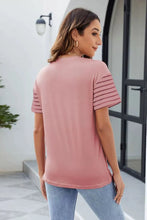 Womens Color Block Short Sleeve T Shirt