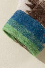 Geometric Button Up Long Sleeve Jacket Woman Outerwear