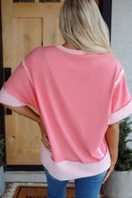 Women’s Coral Pink Rodeo Graphic Casual Loose Fit Top