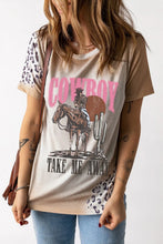 Women's Cowboy Graphic T Shirt Polyester Blend Short Sleeve