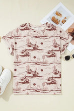 Women's Desert Print Stretch T-Shirt Woman T Shirts